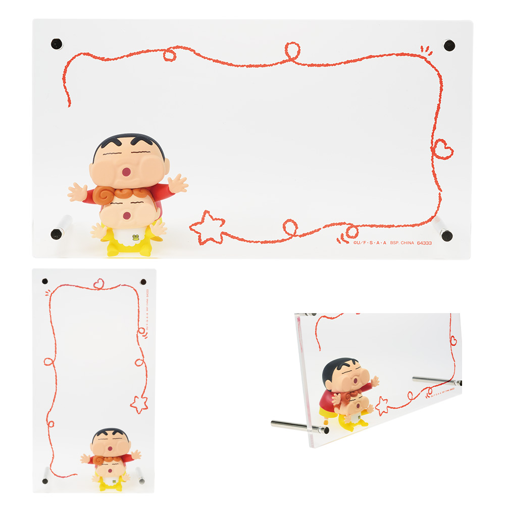 「一番賞」蠟筆小新-～小新的回憶Collection～-A賞-小新和向日葵的公仔附照片立牌