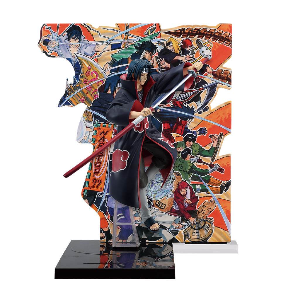 「一番賞」火影忍者-P99 -豪華絢爛忍絵巻--D賞-宇智波伊達奇公仔（NARUTO P99紀念 岸本齊史繪製插畫背景板附贈）