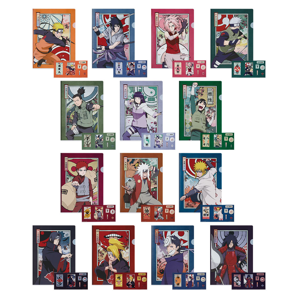 「一番賞」火影忍者-P99 -豪華絢爛忍絵巻--F賞-資料夾＆貼紙