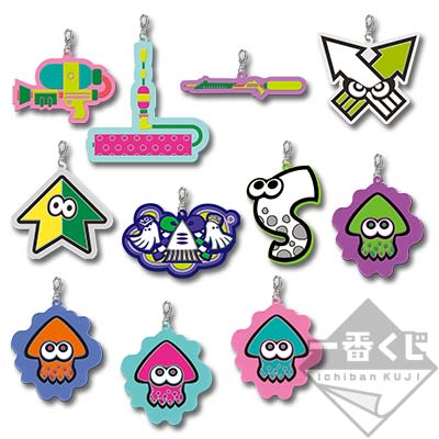 「一番賞」Splatoon漆彈大作戰-F賞-收藏品西娜伊卡！？橡膠吊飾