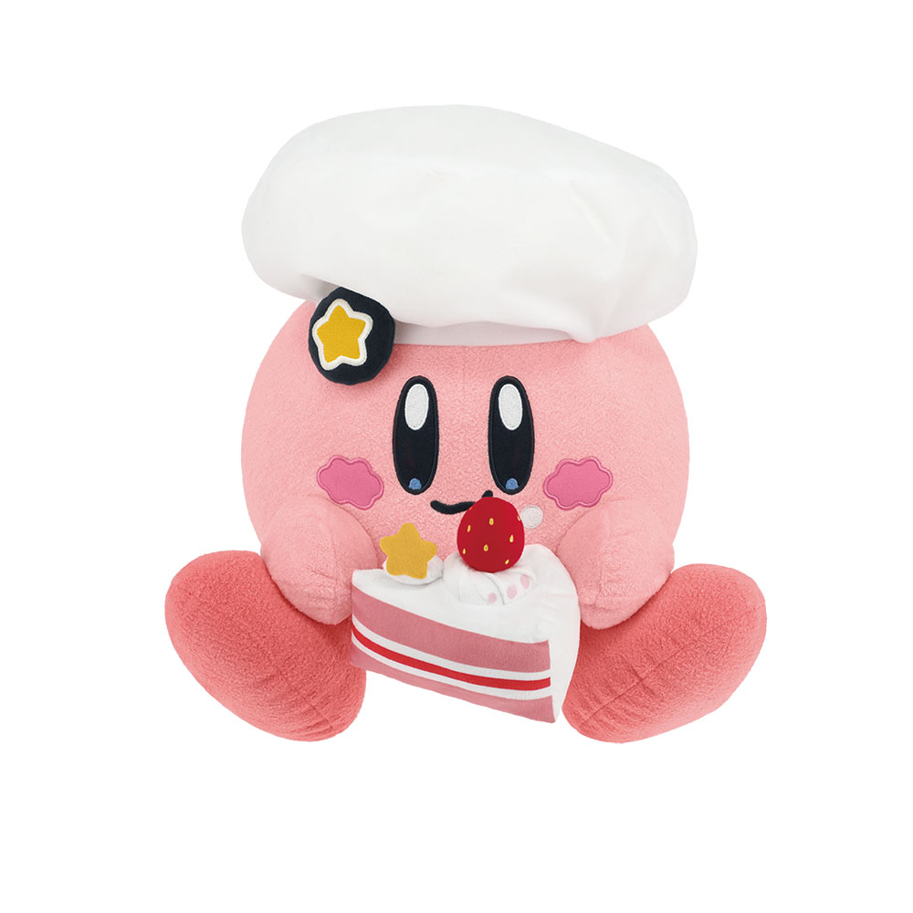 「一番賞」星之卡比 Kirby Café PETIT-A賞-大口吃 粉紅草莓蛋糕 絨毛娃娃