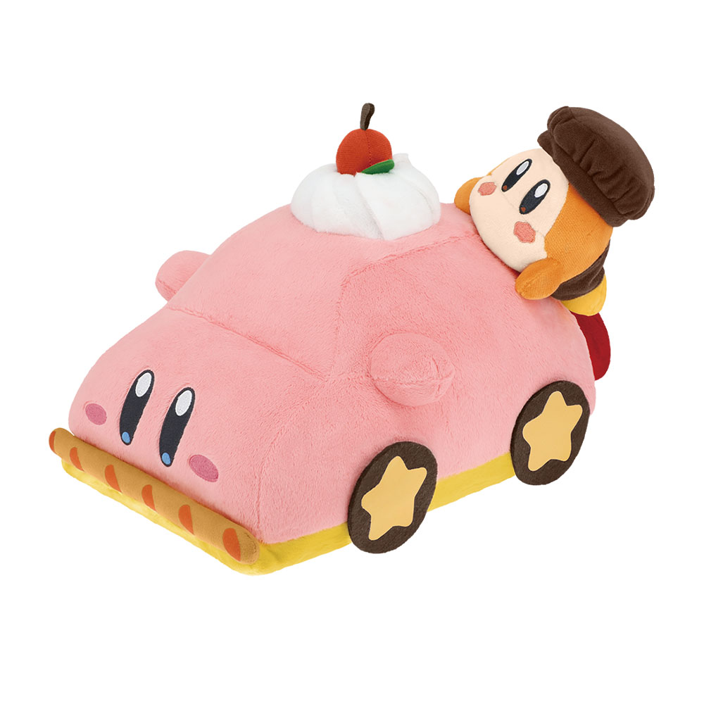 「一番賞」星之卡比 Kirby Café PETIT-最後賞-汽車塞滿嘴蛋糕 絨毛娃娃