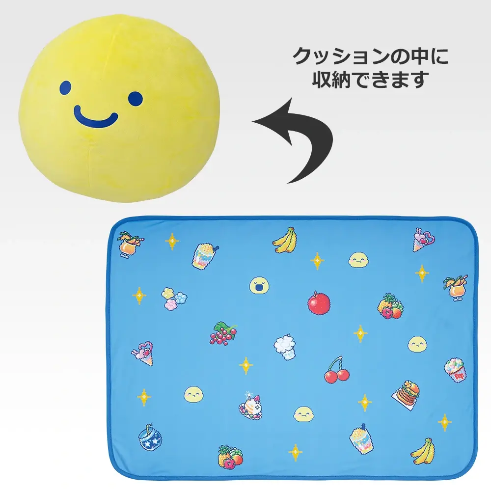 「一番賞」塔麻可吉-～轉呀轉大發現！Tamagotchi Paradise！～-B賞-大寶寶圓圓吉毛毯抱枕