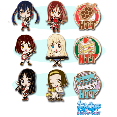 「一番賞」心動角色世界SP K-ON!輕音部-F賞-徽章套組「K-ON!！」