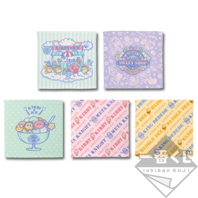 「一番賞」星之卡比 KIRBY ★ ICE CREAM-F賞-可愛的設計毛巾