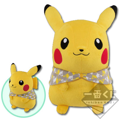 「一番賞」Pokémon Textile Design-A賞-皮卡丘的絨毛娃娃～毛毯Style～