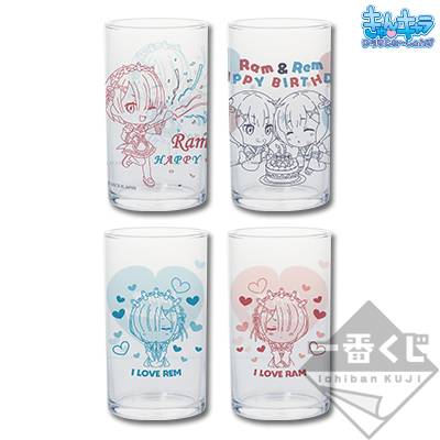「一番賞」Re:從零開始的異世界生活-～Happy Birthday REM&RAM!～-D賞-拉姆們的玻璃杯