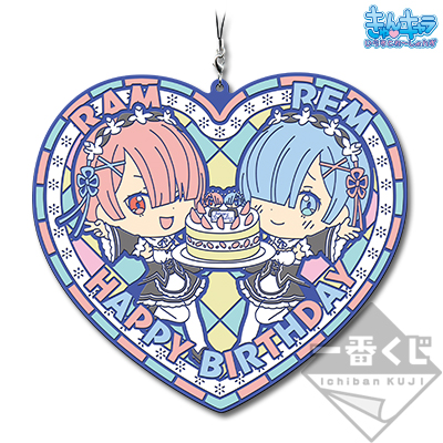 「一番賞」Re:從零開始的異世界生活-～Happy Birthday REM&RAM!～-最後賞-雷姆與拉姆的大橡膠吊飾