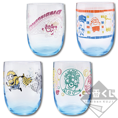「一番賞」神偷奶爸-～小小兵☆I♡SUMMER～-E賞-透明藍玻璃杯