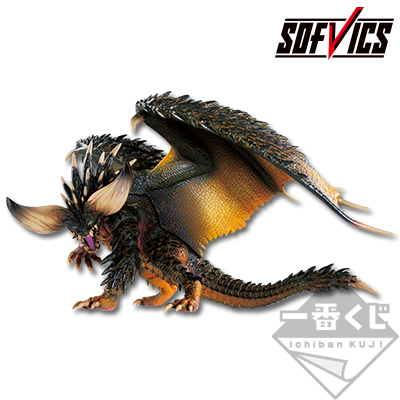 「一番賞」魔物獵人 世界-~狩獵吧！與活著的大地一同~-A賞-滅盡龍 大型軟膠公仔