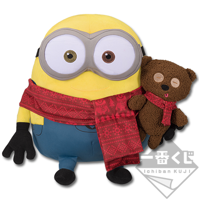 「一番賞」神偷奶爸-～小小兵☆暖暖WINTER～-最後賞-絨毛娃娃＜Bob＆Tim＞