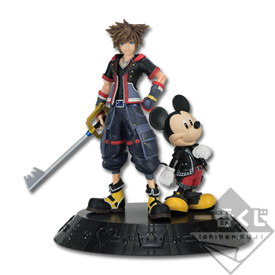 「一番賞」王國之心-KINGDOM HEARTS-A賞-索拉＆國王米奇雕像