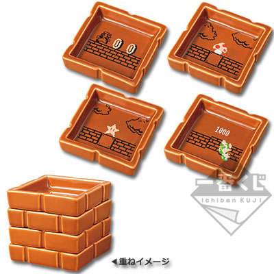 「一番賞」超級瑪利歐兄弟 隨時瑪利歐！Collection-F賞-1/4蕾恩加積木豆皿