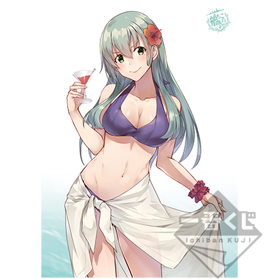 「一番賞」「艦隊Collection」－私、泳池想嬉鬧!!－-D賞-艦娘公式原創繪製海報