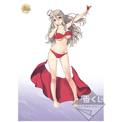 「一番賞」「艦隊Collection」－私、泳池想嬉鬧!!－-最後賞-艦娘公式原創描繪海報 最後一抽ver.