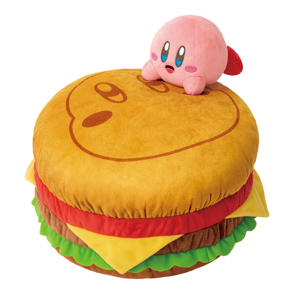 「一番賞」星之卡比-KIRBY'S BURGER-A賞-卡比跳跳★抱枕