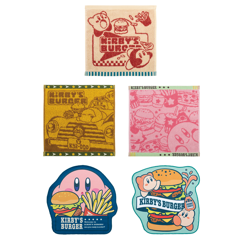 「一番賞」星之卡比-KIRBY'S BURGER-H賞-肚子餓★設計毛巾