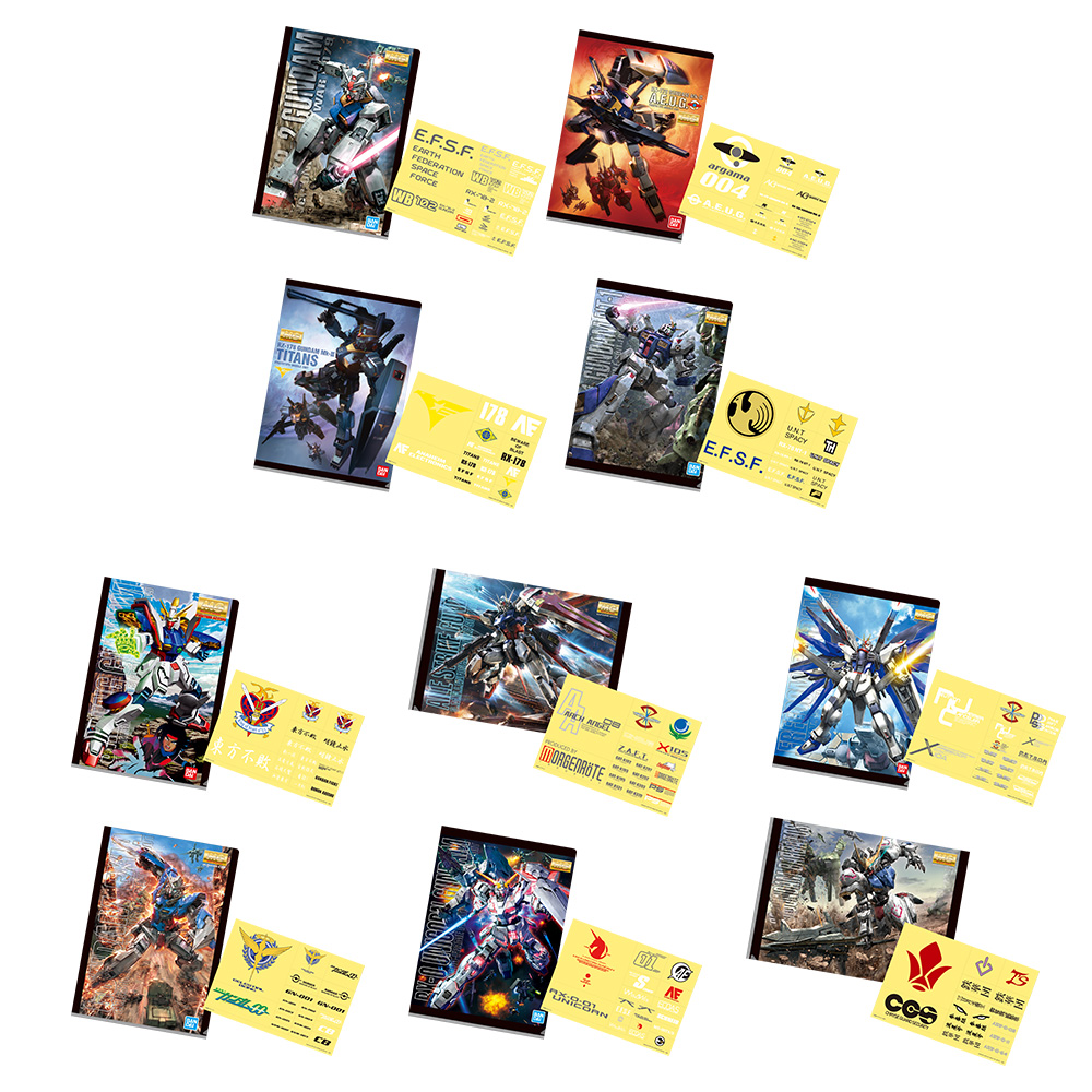 「一番賞」鋼彈-機動戰士鋼彈 鋼普拉2021-I賞-透明資料夾＆貼紙套組