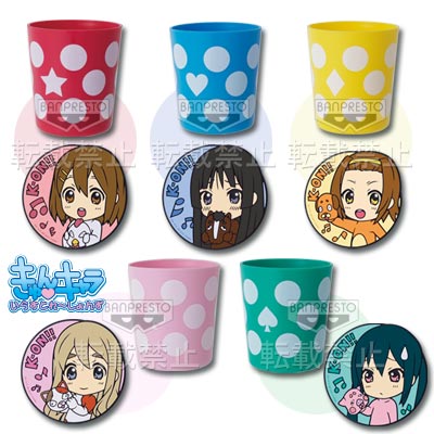 「一番賞」K-ON!!-Q版角色世界SP K-ON!!～ Party時間～-H賞-杯子&橡膠杯墊『K-ON!!!～派對時間ver.～』
