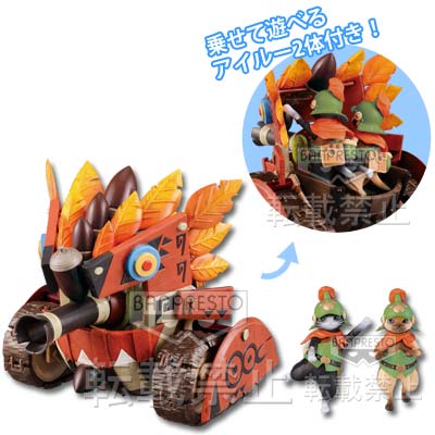 「一番賞」魔物獵人-4-B賞-貓式火龍車公仔
