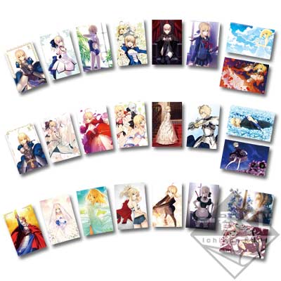 「一番賞」Premium Fate系列 10周年紀念第二彈 Saber Special-F賞-明信片【8枚套組】