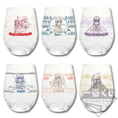 「一番賞」Premium Fate系列 10周年紀念第二彈 Saber Special-G賞-高級美術玻璃杯