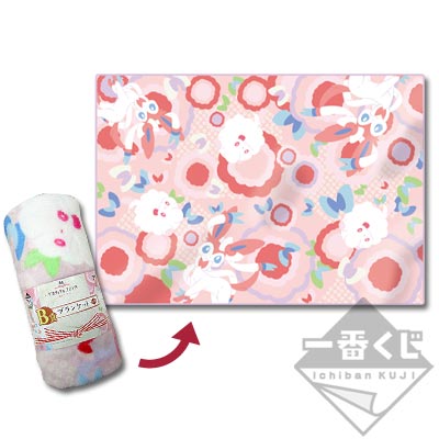 「一番賞」寶可夢-皮卡丘＆Friends~和風摩登藝術~-B賞-毛毯