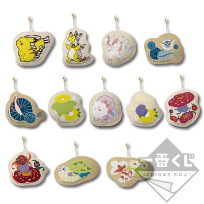 「一番賞」寶可夢-皮卡丘＆Friends~和風摩登藝術~-I賞-抱枕清潔布