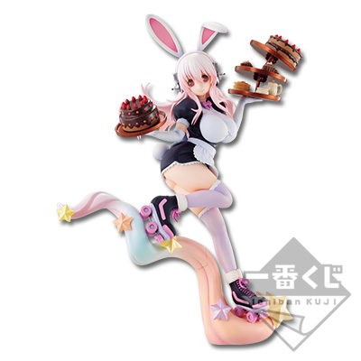 「一番賞」Super Sonico-超級索尼子~Future☆Waitress~-最後賞-巧克力色彩ver. 超級索尼子 高級公仔～未來☆女服務生～