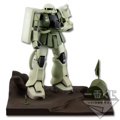 「一番賞」機動戰士鋼彈-~MS-06 Zaku II~-A賞-薩克情景公仔
