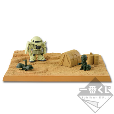 「一番賞」機動戰士鋼彈-~MS-06 Zaku II~-最後賞-卓上薩克小隊公仔套組
