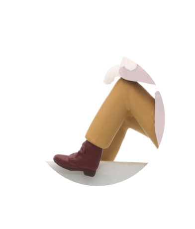 Cup no Fuchiko - 杯緣子 - Kisegae no Fuchiko - Kisegae no Fuchiko Ashi ver. - Amiage Boots (Brown) (Kitan Club)