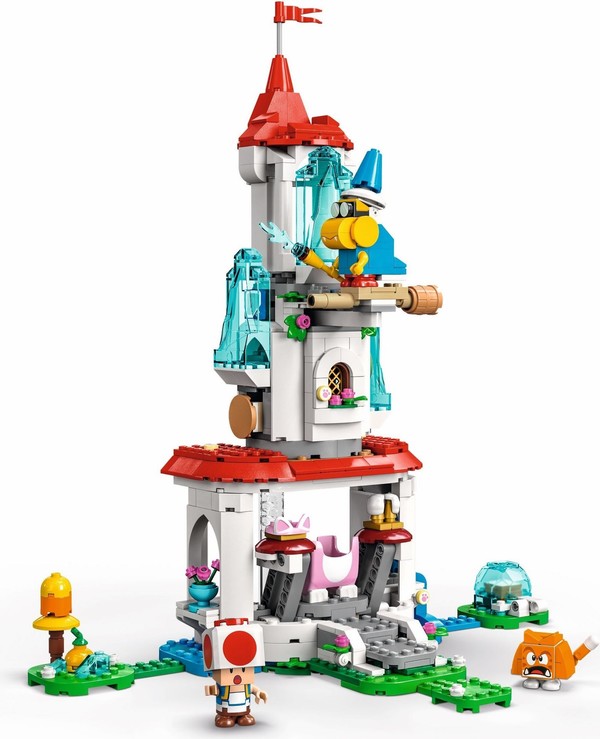Super Mario Brothers - Kamek - Kinopio - Neko Kuribou - Lego - Lego Super Mario (71407) - Lego Super Mario Expansion Set - Cat Peach Suit and Frozen Tower (The Lego Group)