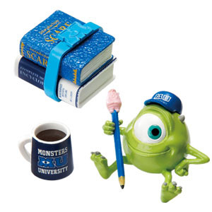 Monsters University - Michael Wazowski - Scott Squibbles - Miniature - Monsters University Campus Life - 5 - Shiken Benkyou (Re-Ment)
