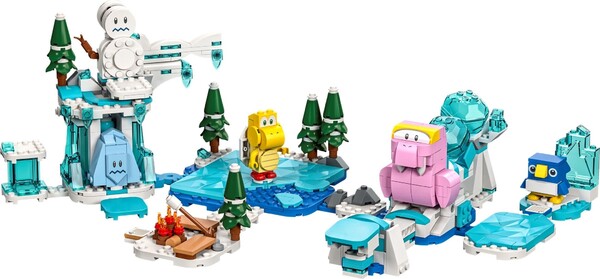 Super Mario Brothers - Freezer - Nokonoko - Pengin - Seidon - Block - Lego - Lego Super Mario (71417) - Lego Super Mario Expansion Set - Fliprus Snow Adventure (The Lego Group)