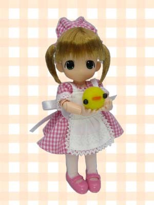 Chokochoko Moko-chan - Moko-chan - 1/6 - Cafe Dress ver (Mama Chapp Toy, Obitsu Plastic Manufacturing)