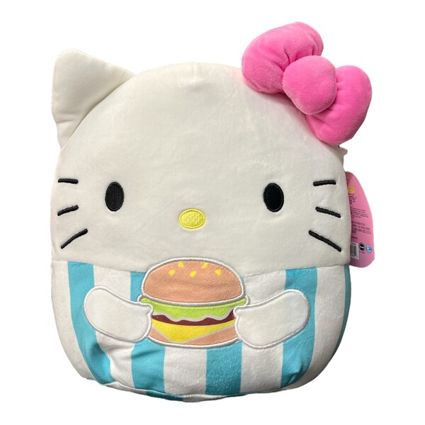 Hello Kitty - Squishmallows - With Burger (Kellytoy)