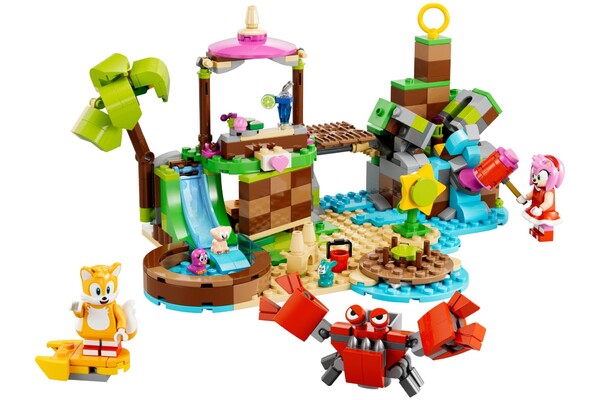 Sonic the Hedgehog - Amy Rose - Flicky - Ganigani - Miles "Tails" Prower - Picky - Pocky - Lego - Lego Sonic the Hedgehog (76992) - Amy's Animal Rescue Island (The Lego Group)