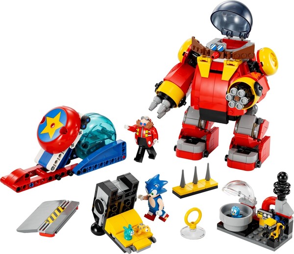 Sonic the Hedgehog - Cubot - Doctor Eggman - Flicky - Pocky - Tocky - Block - Lego - Lego Sonic the Hedgehog (76993) - Sonic vs. Dr. Eggman's Death Egg Robot (The Lego Group)