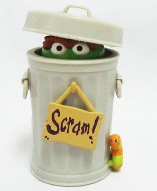 Sesame Street - Oscar the Grouch - Slimey - Kubrick - KUBRICK Sesame Street Series 2 (Medicom Toy)