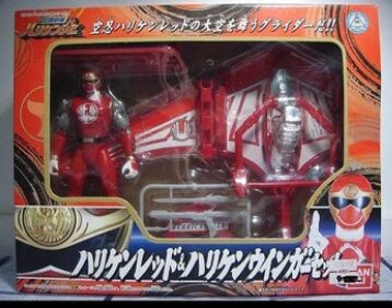 Ninpuu Sentai Hurricaneger - Power Rangers: Ninja Storm - Hurricane Red - Figure and Winger set (Bandai)