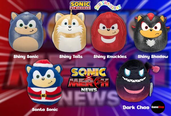 Sonic the Hedgehog - Chao - Squishmallows - Dark Chao (Kellytoy)