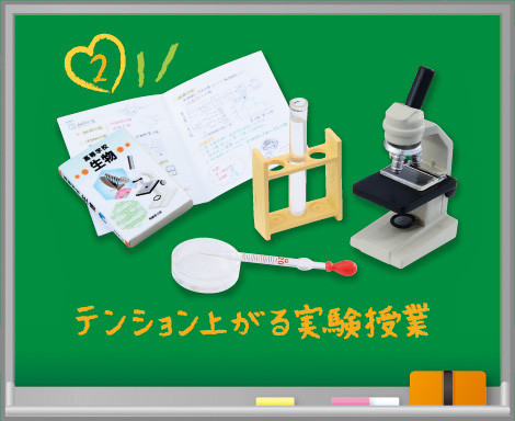 Miniature - Omoide no Koukou Seikatsu (2) - Puchi Sample Series - Tension Agaru Jikken Jugyou (Re-Ment)