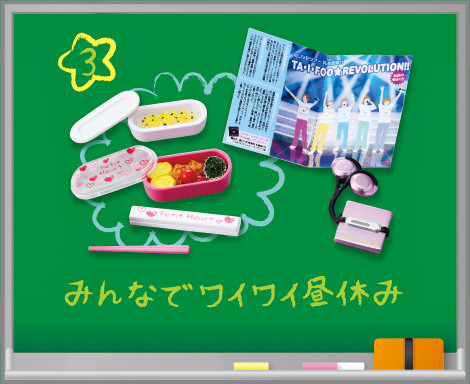 Miniature - Omoide no Koukou Seikatsu (3) - Puchi Sample Series - Minna de Waiwai Hiruyasumi (Re-Ment)
