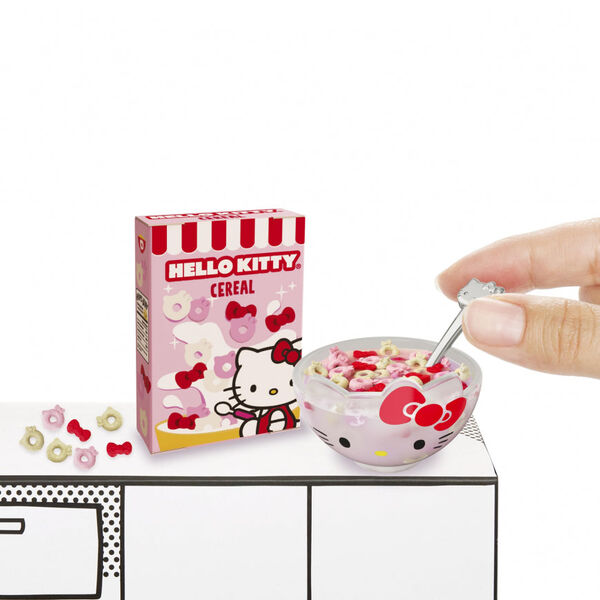Hello Kitty - Miniature - Miniverse - Miniverse Make It Mini Food Hello Kitty - Strawberry Milk & Cereal (MGA Entertainment)