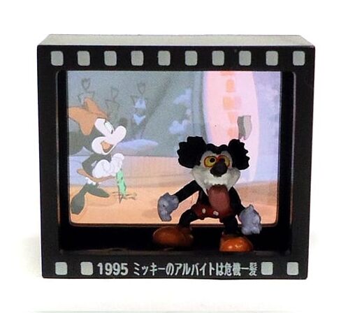 Runaway Brain - Mickey Mouse - Minnie Mouse - Diorama - Mickey Mouse Movie Diorama Figure - 1995 Mickey no Arubaito wa Kikiippatsu (Coca-Cola, Lawson)