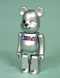 Original - Be@rbrick - Be@rbrick 400% (B@-000HMV) - Silver (HMV, Medicom Toy)