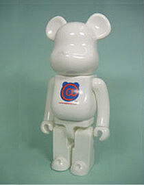 Original - Be@rbrick - Be@rbrick 400% (B@-000W) - Dot Com Model 1 (Medicom Toy)