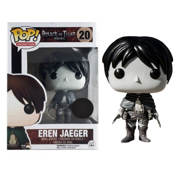Shingeki no Kyojin - Eren Yeager - POP! Animation (#20) - POP! Vinyl - Monochrome ver. (Funko Toys)