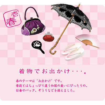 Candy Toy - Miniature - My Style Collection - My Style Collection Wa Zakka (1) - Kimono de Odekake... (Re-Ment)